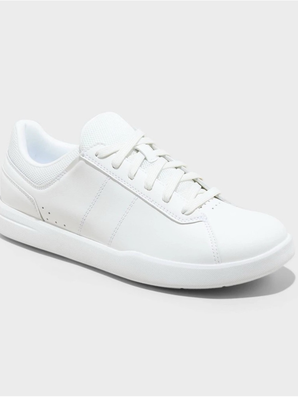 Goodfellow & Co Men's All-White Low-Top Sneakers